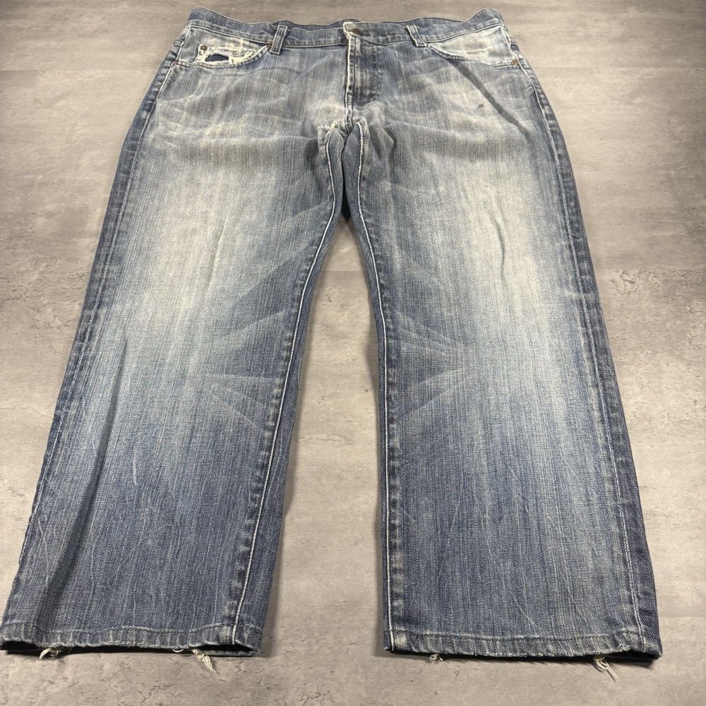 Seven 7 For All Mankind Jean Men 38x27 Austyn BootCut Mid Rise Distressed Thrash